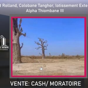 mont rolland, colobane tanghor, lotissement extension apha thiombane iii